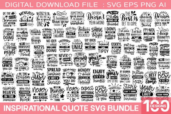 Download Inspirational Quotes Svg Bundle - Inspirational quotes svg Collection