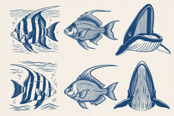 Download Tropical Fish and Whale SVG Bundle - Whale svg Collection