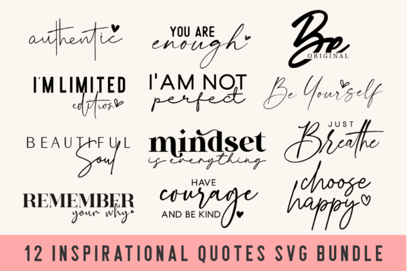 Download Boho Inspirational Quotes SVG BUNDLE - Inspirational quotes svg Collection