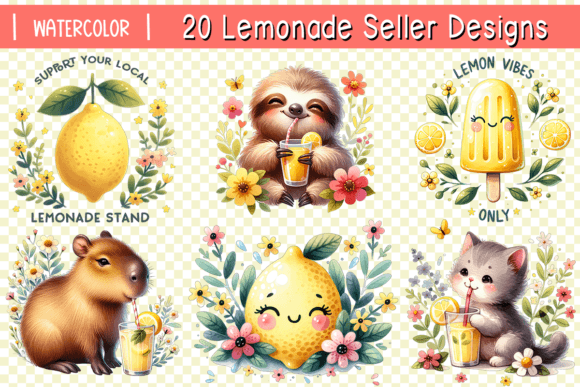 Download 20 Cute Lemonade Seller Designs Clipart - Seller Collection