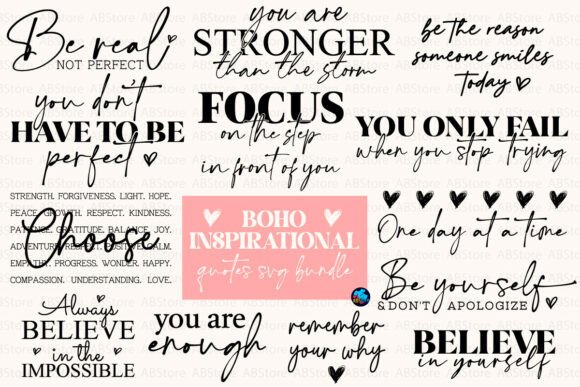 Download Boho Inspirational Quotes SVG - Inspirational quotes svg Collection